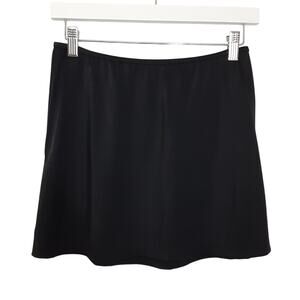 MiracleSuit High Waisted Swim Skirt Mini Black A Line Womens S Beach Cover Up